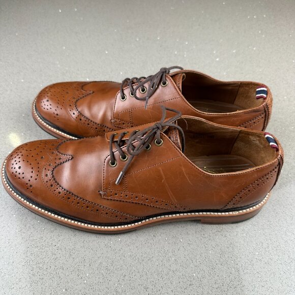 J CREW Superior Oar Stripe Shortwing Derby Brogue Shoes Preppy Leather Italy 10D main image 15